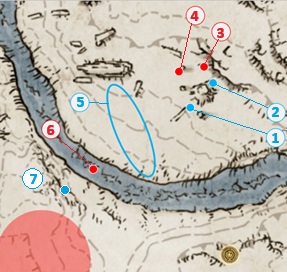「地図断片：聖別雪原」周辺